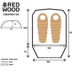 Chestnut 160 Koepeltent
